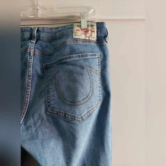 True Religion "Stella" Mid Rise skinny Medium wash stretch jeans size 33 - Picture 9 of 11